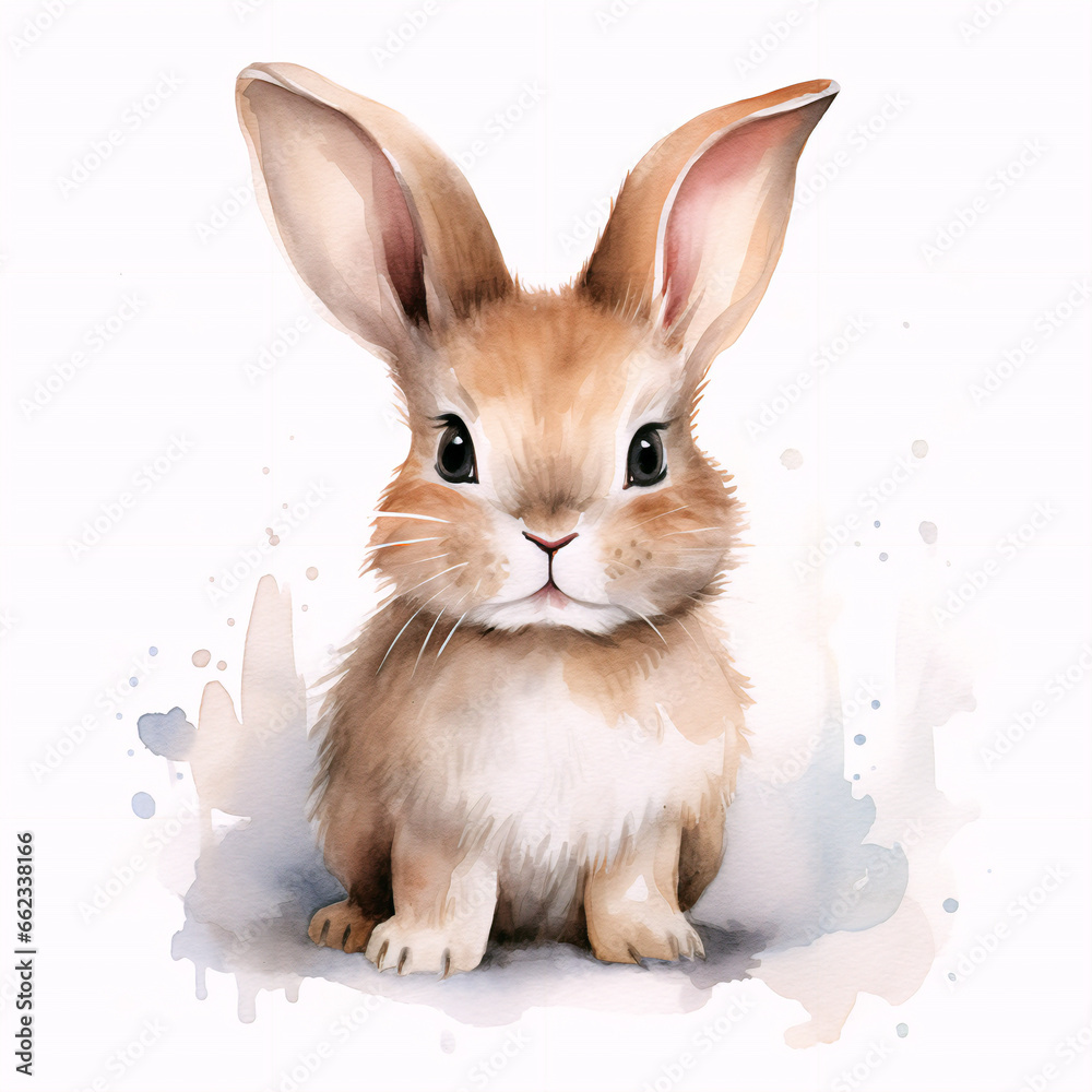 Obraz premium white rabbit on white