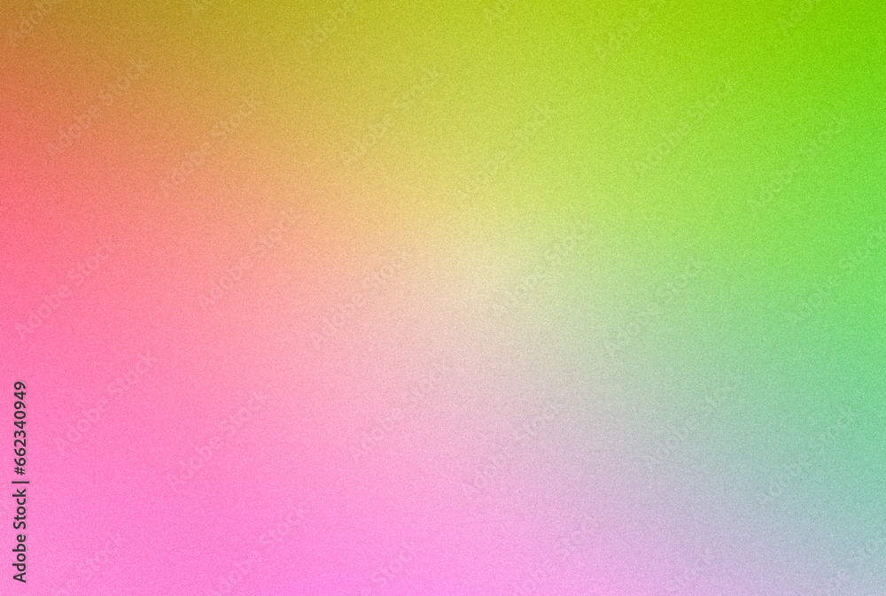 Gradient pink, green, yellow, rough pattern for a background design that influences your product.