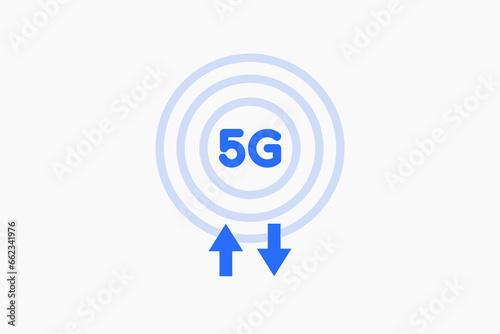 share file technology illustration in flat style design. Vector illustration.
