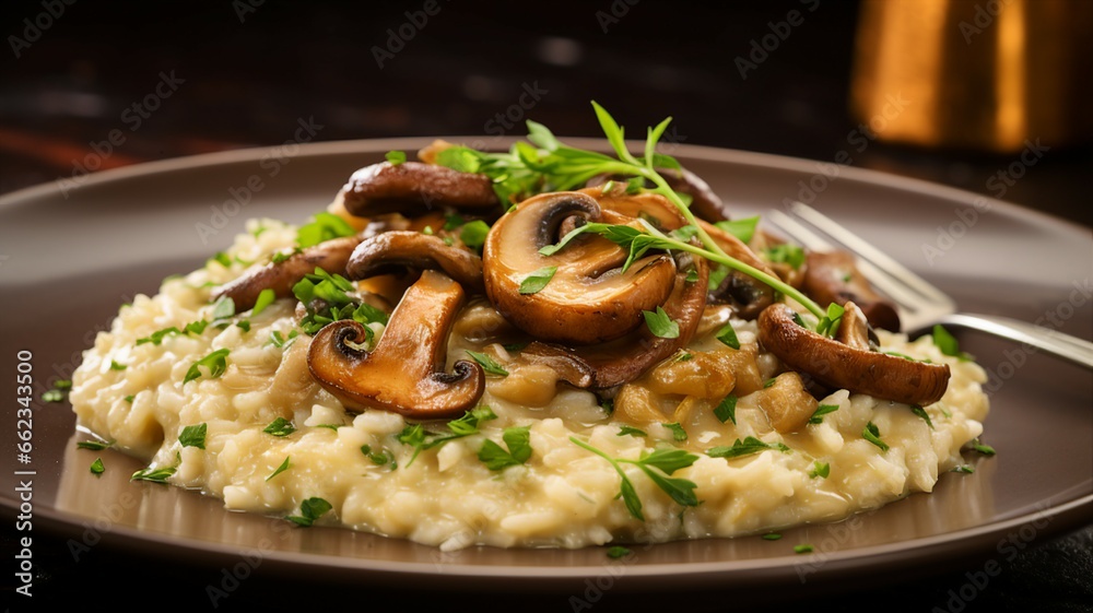 Creamy Mushroom Risotto with Parmesan Creamy Mushroom Risotto with Parmesan