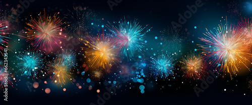 firework background illustration, generative AI