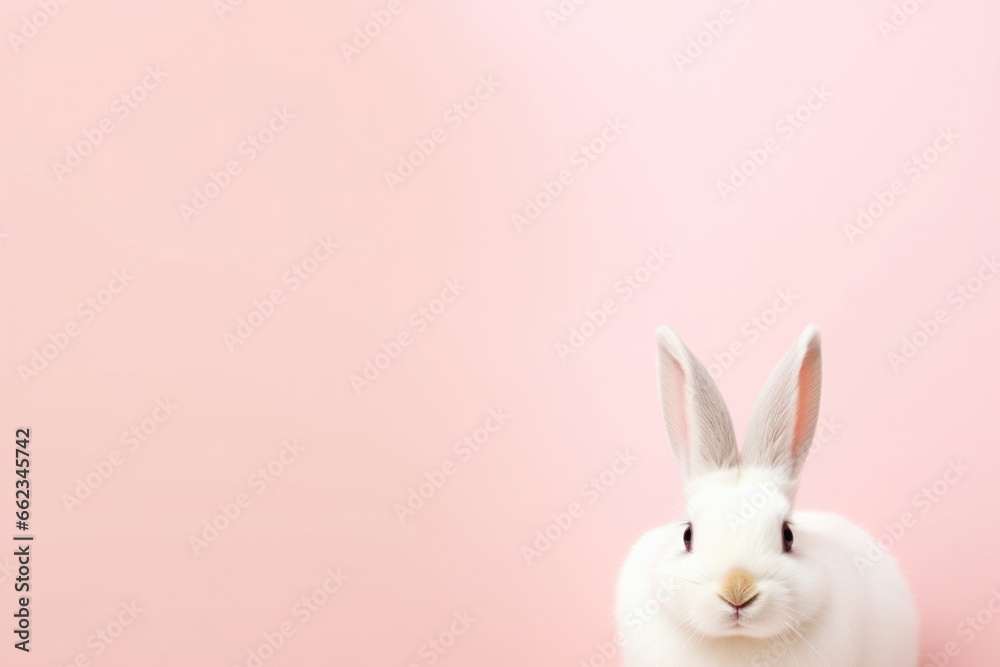 Easter bunny on pink background. Easter vacation concept. Easter bunny on pink background. Easter vacation concept.