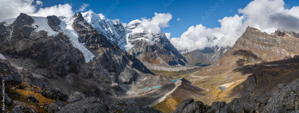 Photography Poster 54MP Panoramic photo of Himalaya valley with