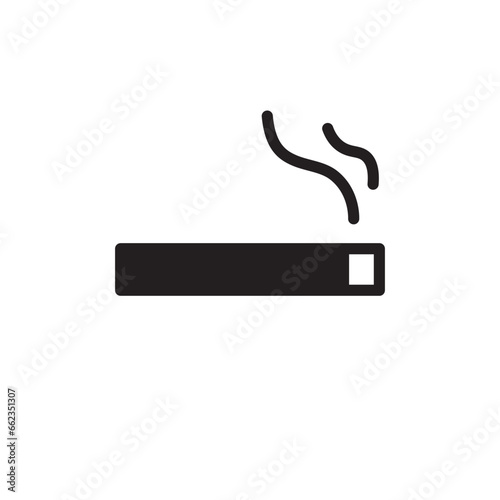 Cigarette icon. Cigarette smoke flat sign design. Tobacco symbol vector pictogram. Sigar symbol. UX UI icon