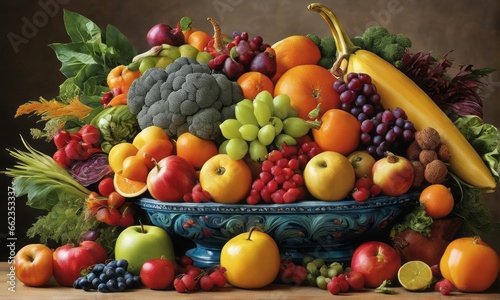 different fruits and berries different fruits and berries colorful fresh fruits on table