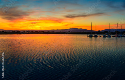 Beautiful Sunset at Aphrodite Village, Leucate, France © Keith
