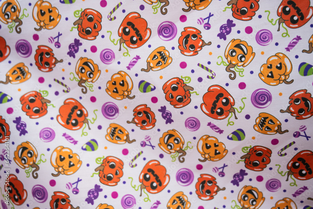 Fun fabric with halloween pattern Fun fabric with halloween pattern