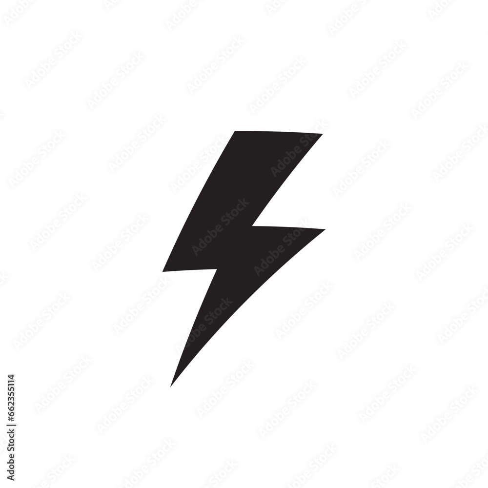 Energy icon. Lightning flat sign design. Energy symbol vector pictogram. Thunder sign. Flash sign. UX UI icon
