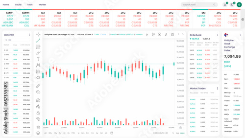 Trading Watchlist and Crypto Trade in Forex Dashboard Ui Kit Template