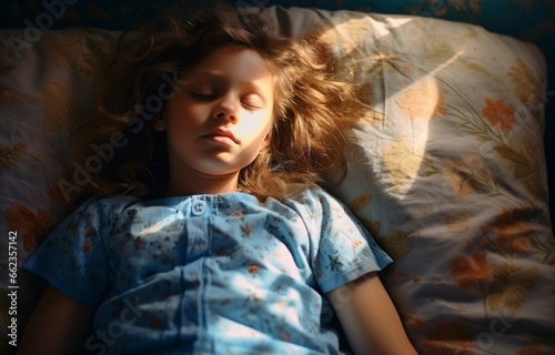 Pillow child young childhood girl sleep © VICHIZH