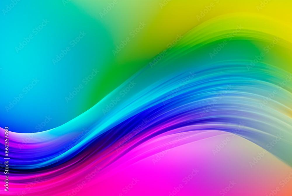 Fototapeta premium Beautiful abstract background for design with colorful waves