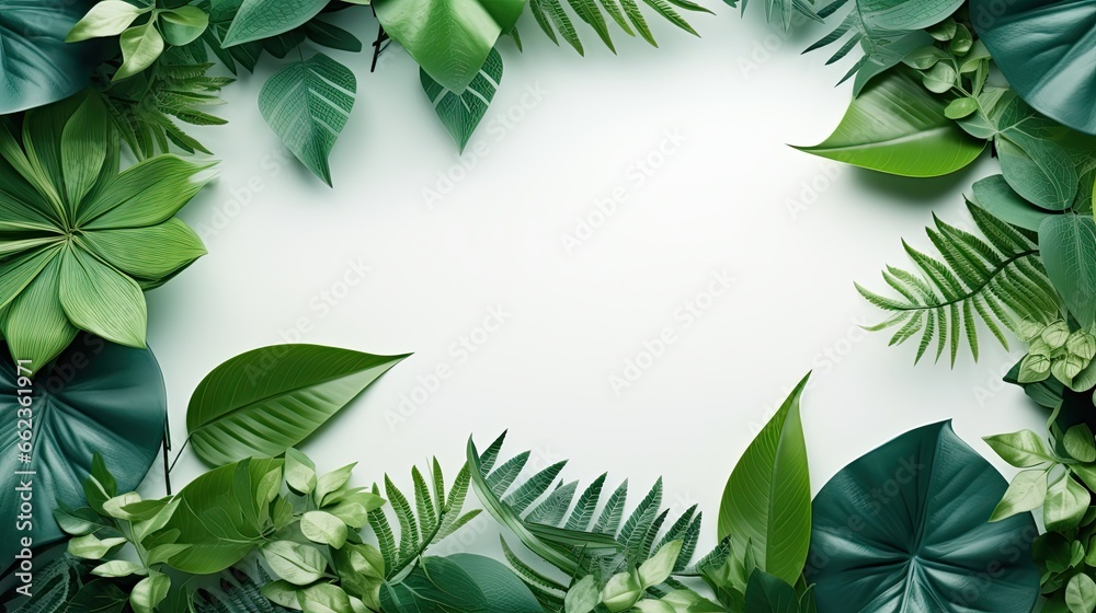 tropical leaves greenery