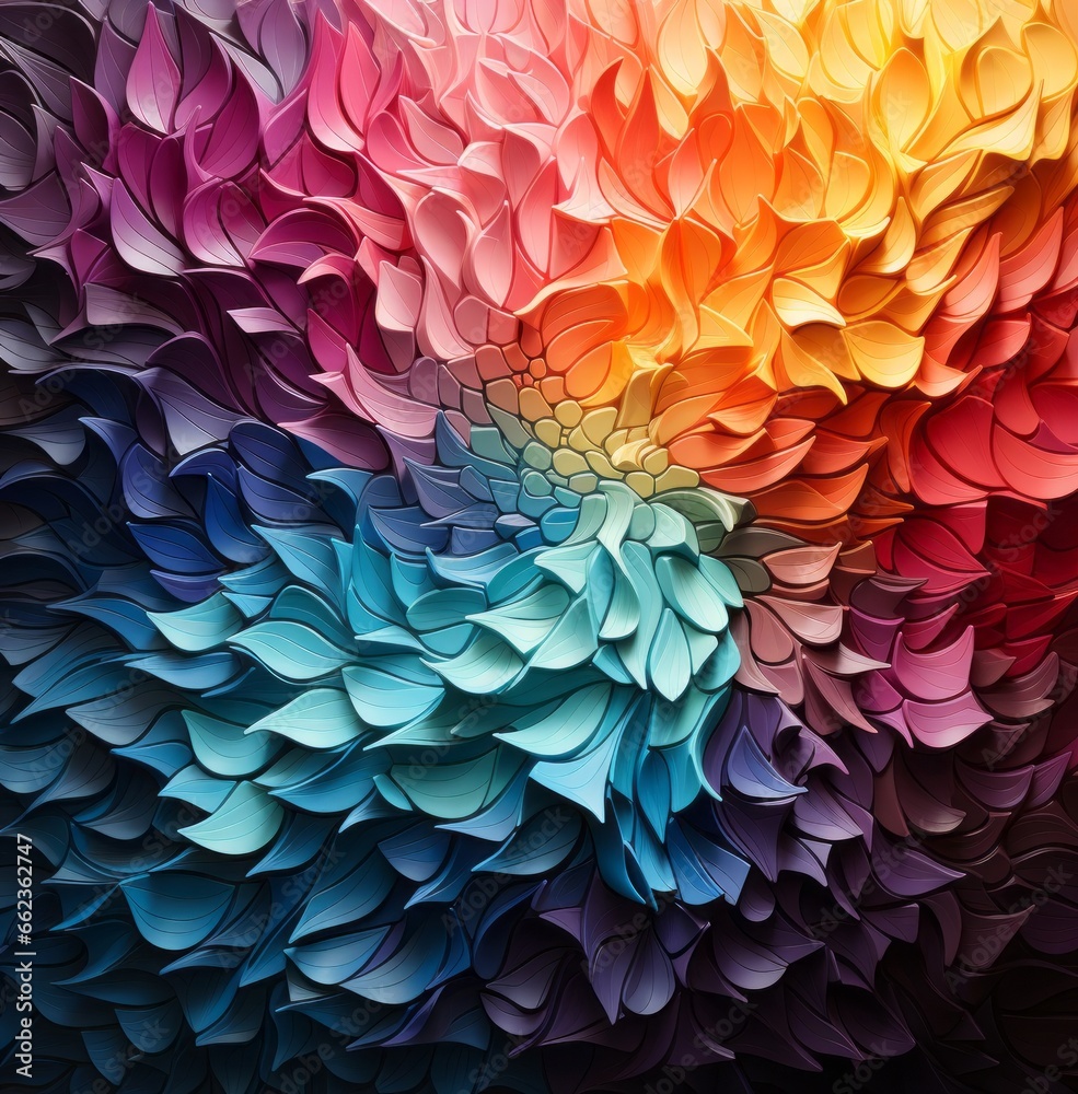 Floral swirl colors