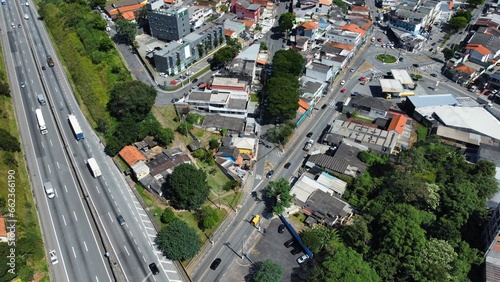 Entrada da cidade de Arujá, SP, Brasil captada do alto