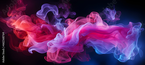 Mist texture. Color smoke. Paint water mix smoke abstract background. Blue purple red smoke, gradient smoke effect. Ai