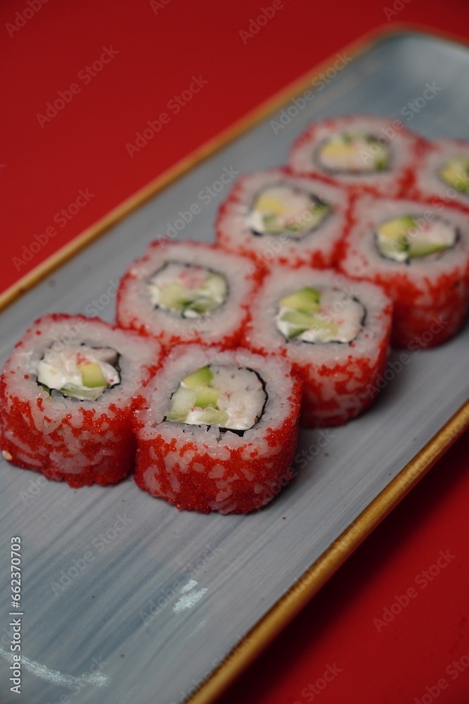 sushi, rolls, Japanese food, fish, rice sushi, rolls, Japanese food, fish, rice