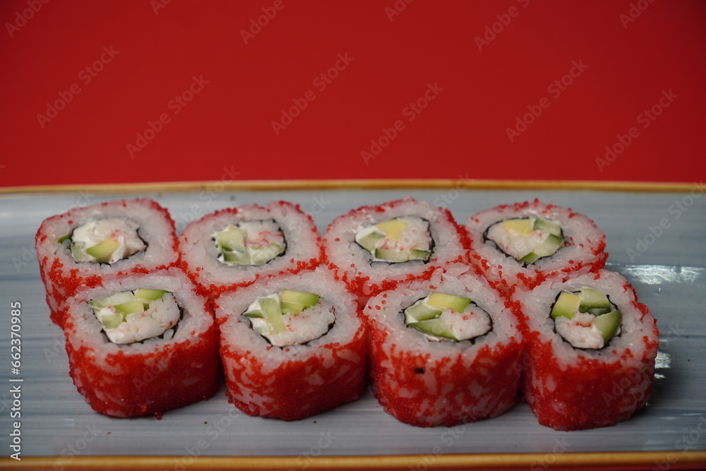 sushi, rolls, Japanese food, fish, rice sushi, rolls, Japanese food, fish, rice