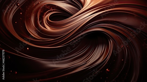 Image of a chocolate swirl background.