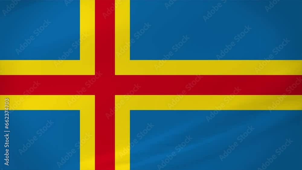 Aland Waving Flag Realistic Animation Video Aland Waving Flag Realistic Animation Video