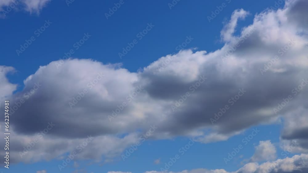 Beautiful clouds on the blue evening sky time lapse Beautiful clouds on the blue evening sky time lapse