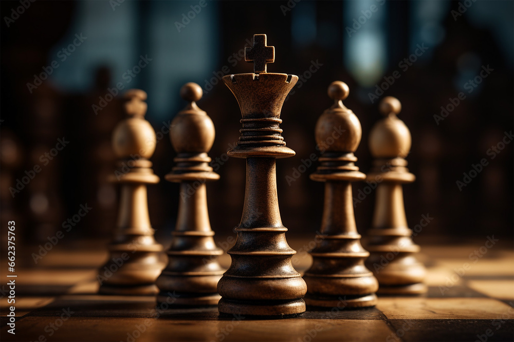 chess pieces on a chessboard chess pieces on a chessboard