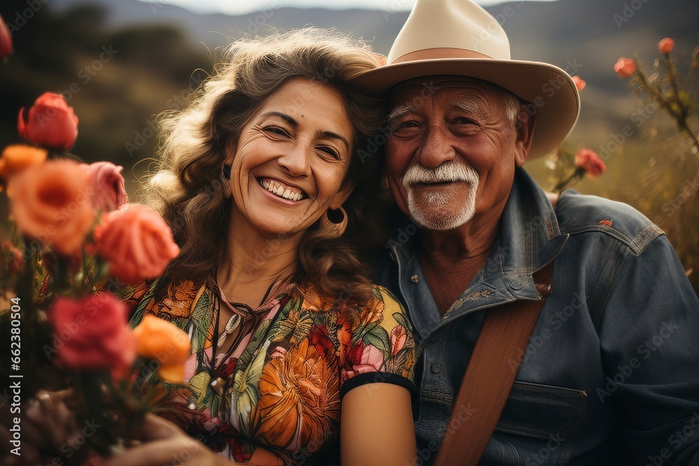Eternal Love: A Serene Journey for an Aging Hispanic Couple