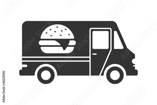 Food truck icon. Vector illustration