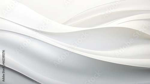 Illustration of abstract white background with smooth lines © allportall