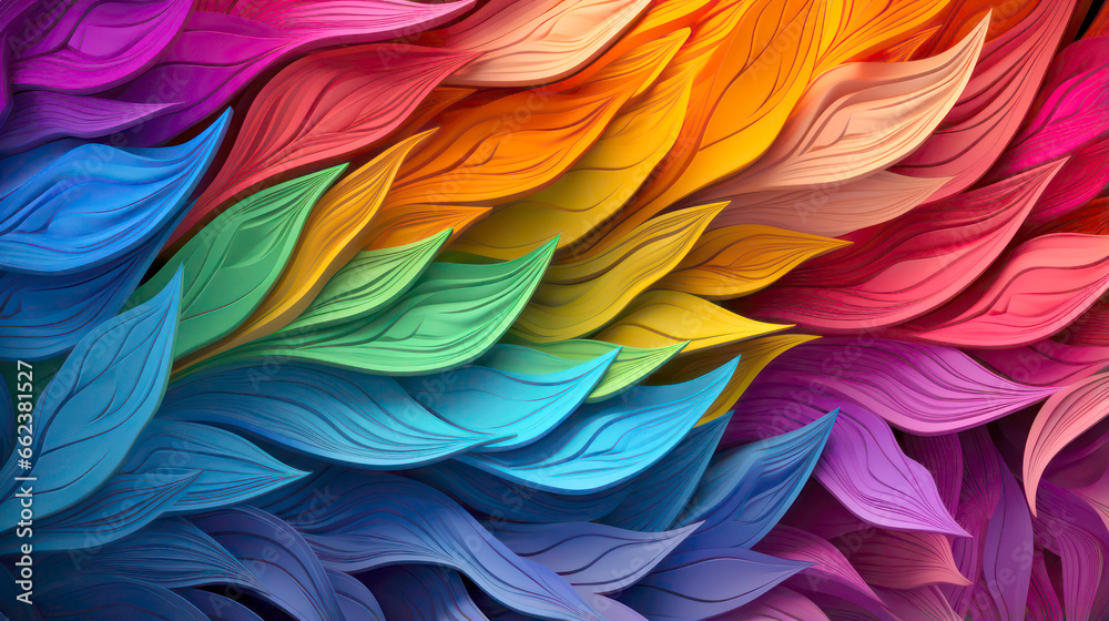 A vibrant and nature-inspired leaf-patterned wallpaper A vibrant and nature-inspired leaf-patterned wallpaper