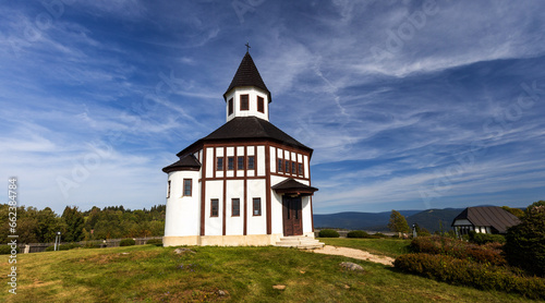 Beautiful small chapel in the Jizera Mountains