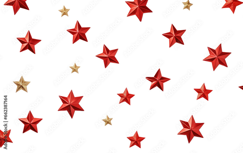 Christmas Stars Seasonal Splendor on a Clear Surface or PNG Transparent Background. Christmas Stars Seasonal Splendor on a Clear Surface or PNG Transparent Background.