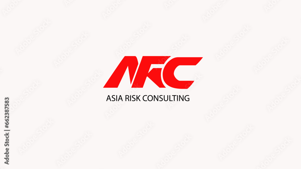 Obraz premium ARC LOGO,ASIA LOGO,RED LOGO,RISK LOGO.LETTER LOGO