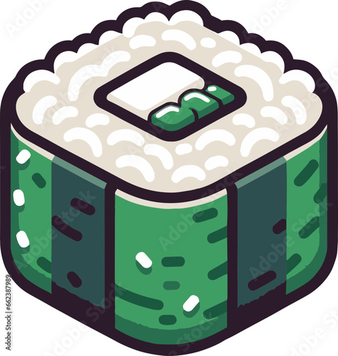 vector sushi svg icon illustration