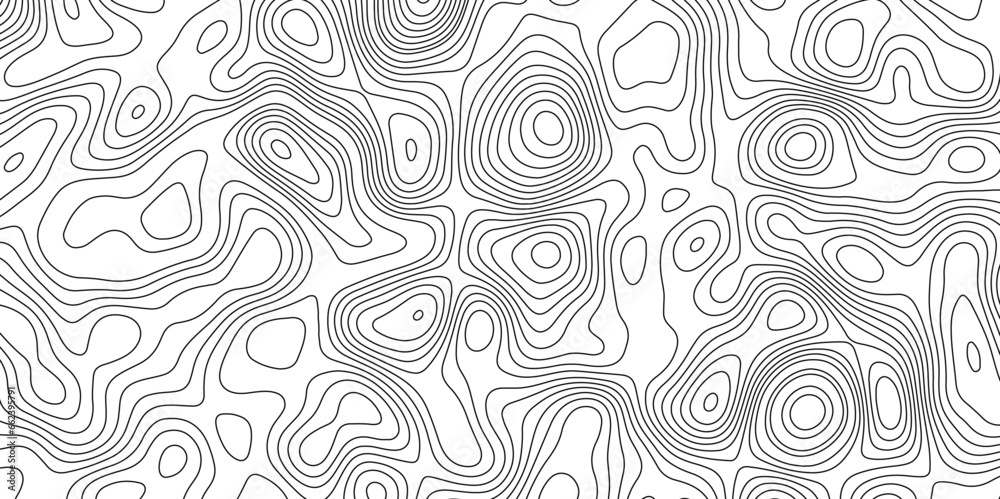 Topographic Map in Contour Line Light topographic topo contour map and Ocean topographic line map with curvy wave isolines vector Natural printing illustrations of maps 