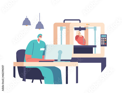 Doctor Use 3d Printing In Medicine Revolutionizes Healthcare By Creating Patient-specific Implants And Anatomical Models