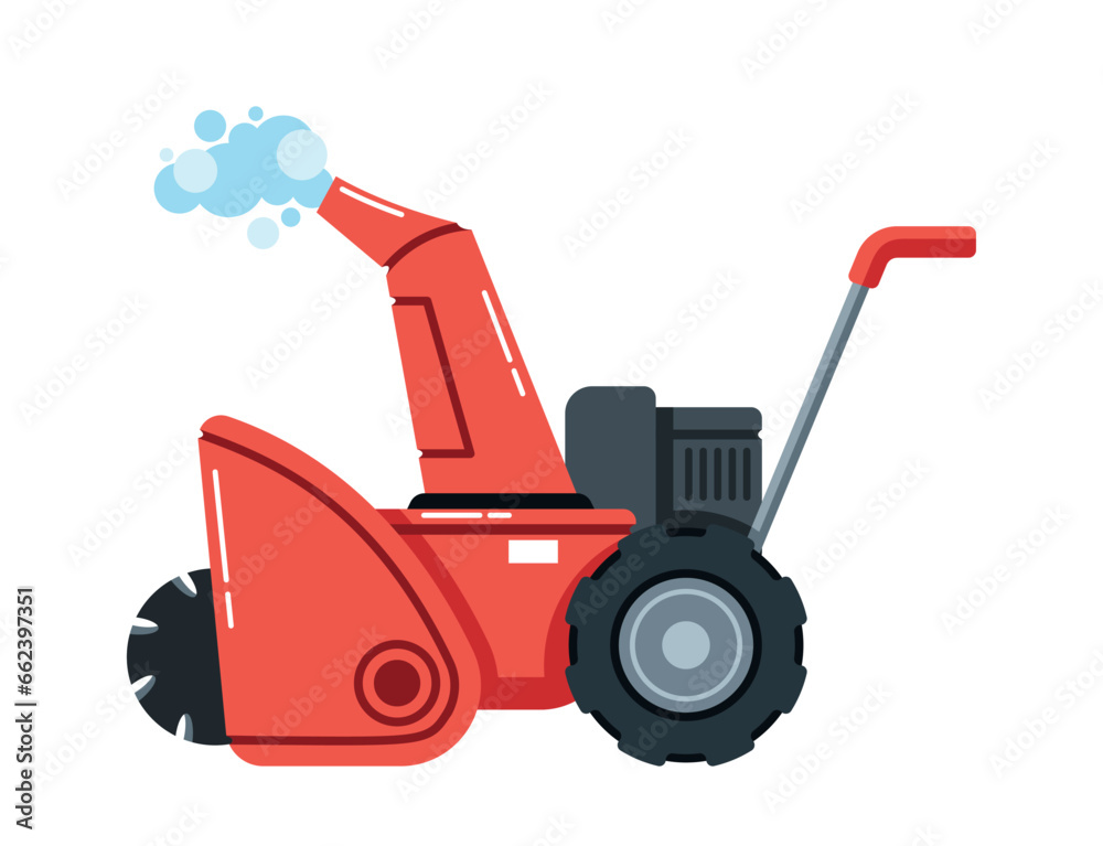 Snowplow Machine Is A Robust Vehicle Equipped With A Large Blade Or Plow At Its Front, Used To Clear Snow And Ice Snowplow Machine Is A Robust Vehicle Equipped With A Large Blade Or Plow At Its Front, Used To Clear Snow And Ice