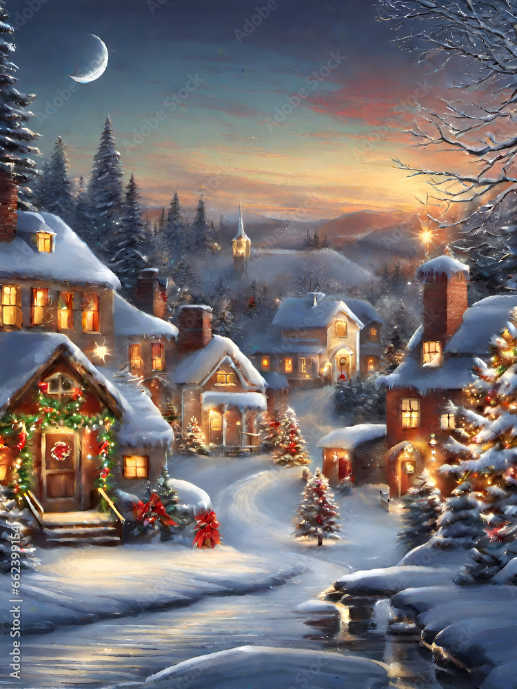 Fototapeta premium christmas tree in the city