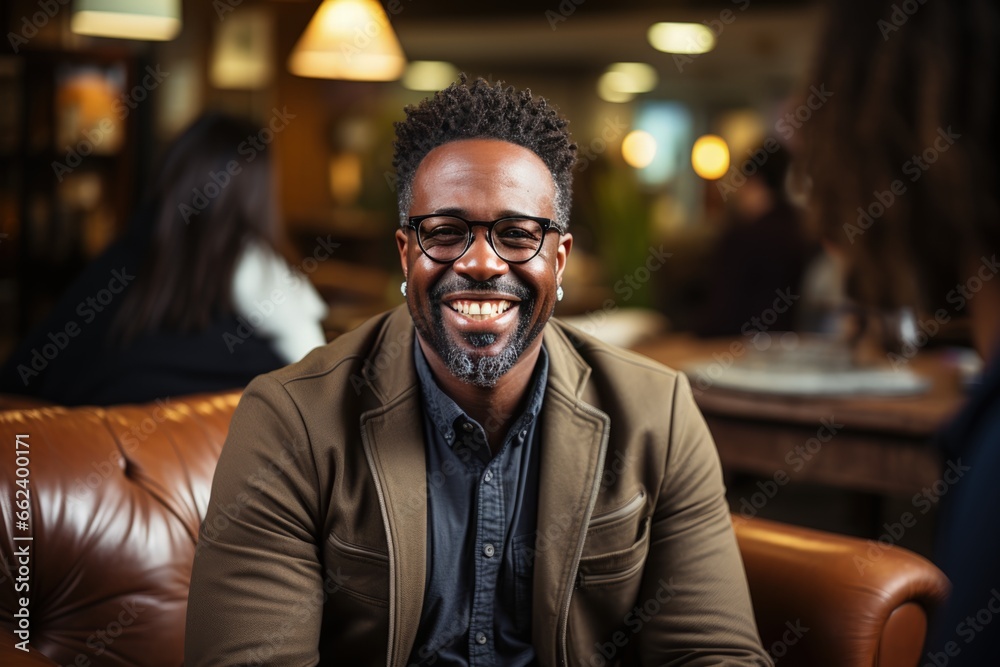 Fototapeta premium Male psychologist consults with client, mental health support