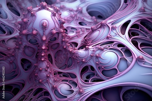 purple abstract background Organic fractal structures ornament, simple print macro nature.