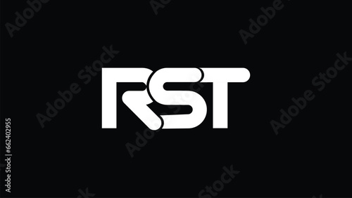  RST Letter Initial Logo Design Template Vector Illustration. 