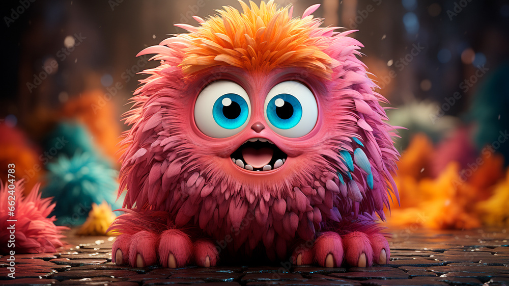 cute cartoon pink cat. cute cartoon pink cat.