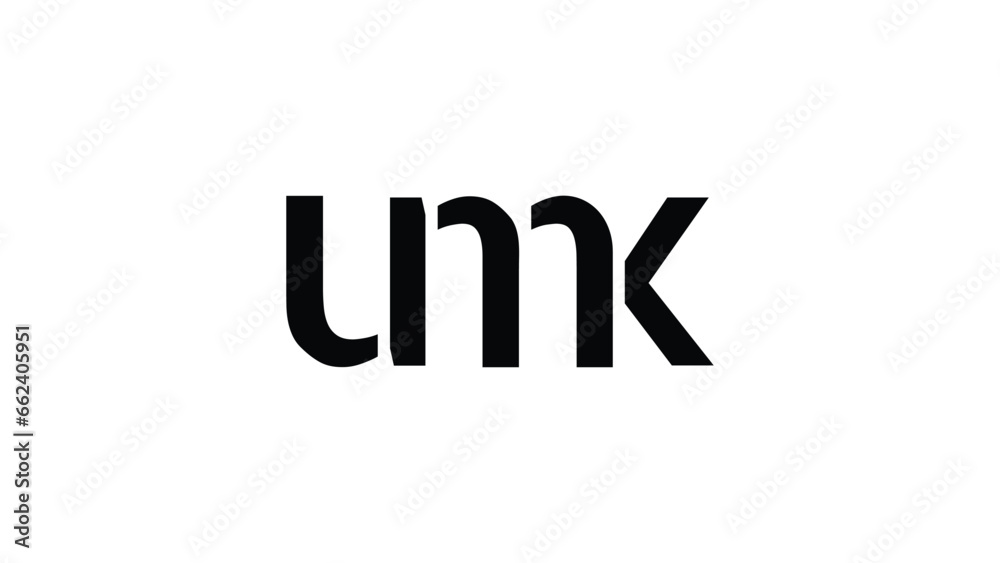 umk Letter Initial Logo Design Template Vector Illustration. 