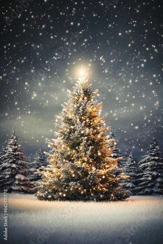Winter Snow Biggest Christmas Tree