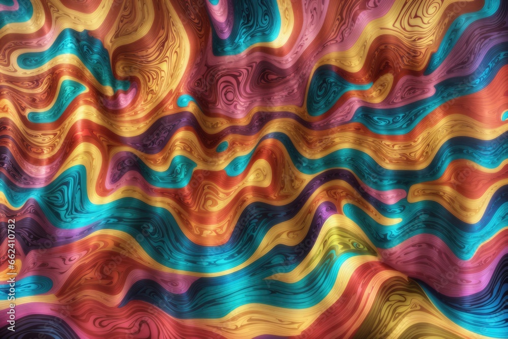 Abstract 3d background colorful wavy wall. ai generative Abstract 3d background colorful wavy wall. ai generative