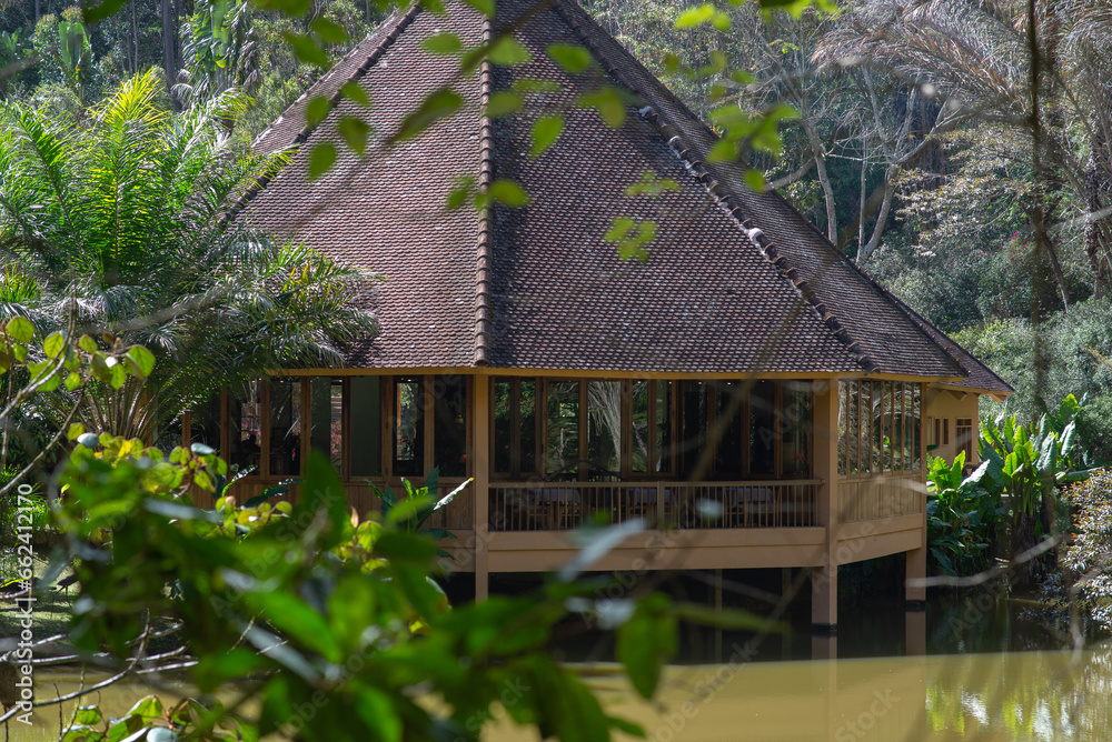 Local house in Madagascar closer to river Local house in Madagascar closer to river