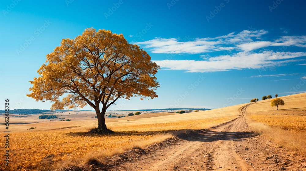 autumn landscape with a river and a tree autumn landscape with a river and a tree