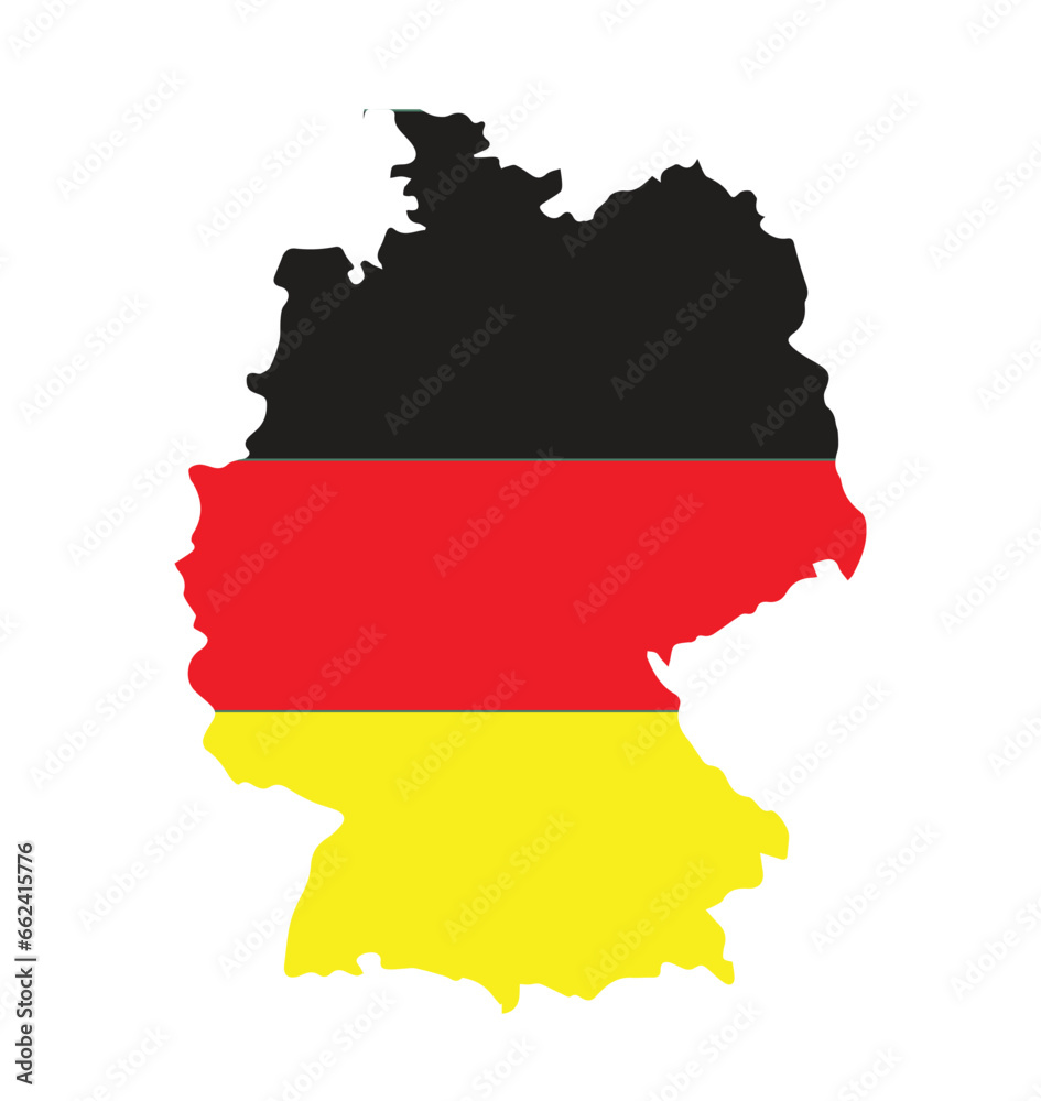 Germany map flag