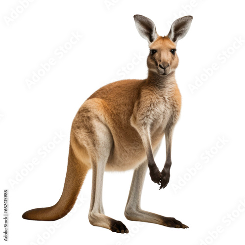 kangaroo standing isolated on transparent background © shamim