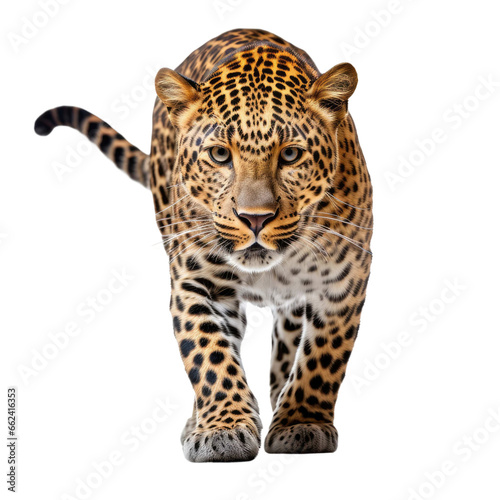leopard isolated on transparent background © DX