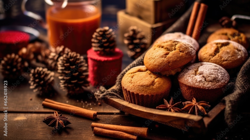 christmas cookies and spices